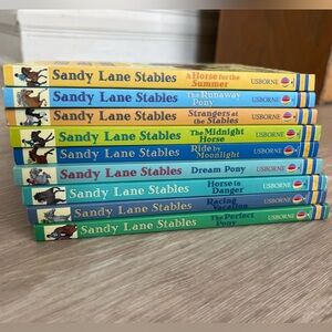 Usborne Sandy Lane Stables Horse 9 Book Set Lot Middle Grade
